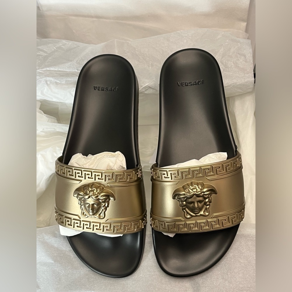 Unisex Versace Slides Mens 8 Womens 9.5